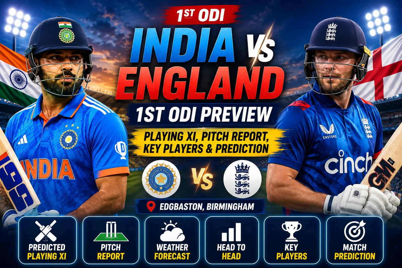 India vs England 1st ODI