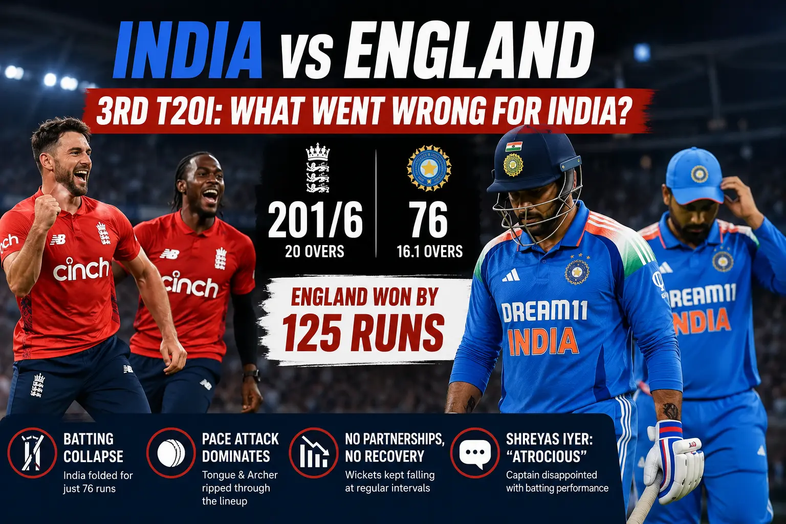 India vs England 3rd T20I